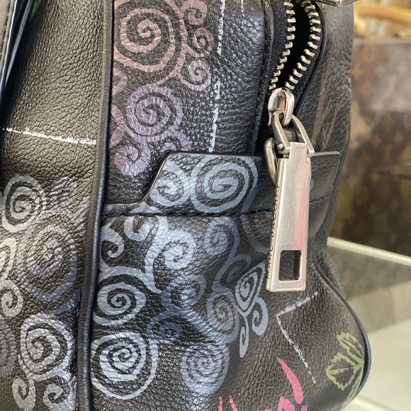 Marc Jacobs Black Satchel with Floral Embroidery - Picture 3 of 8